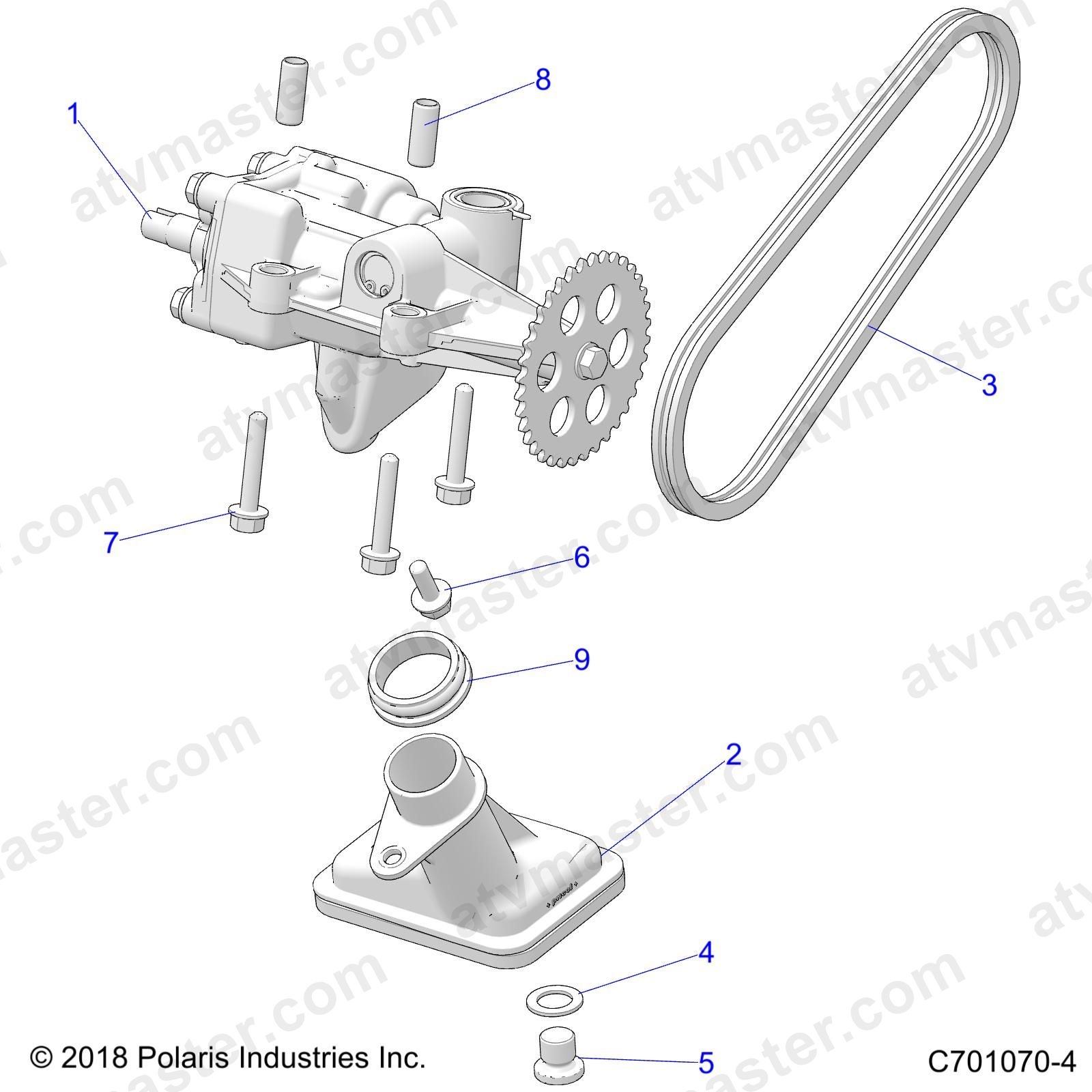 ENGINE, OIL PUMP - Z23NAE99A/99B (C701070-4)