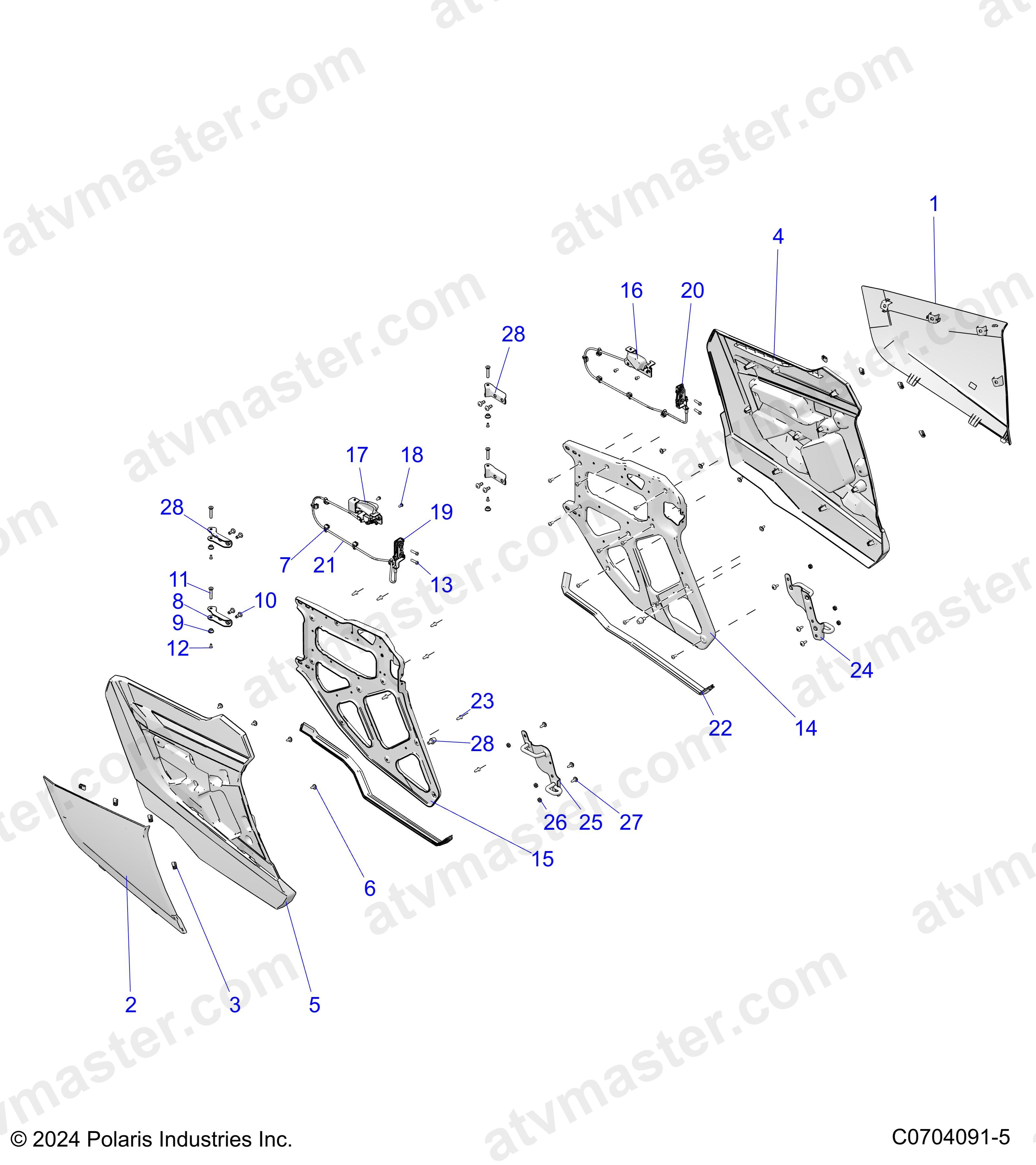 BODY, DOORS, REAR - Z24NME99A2/B2 (C0704091-5)
