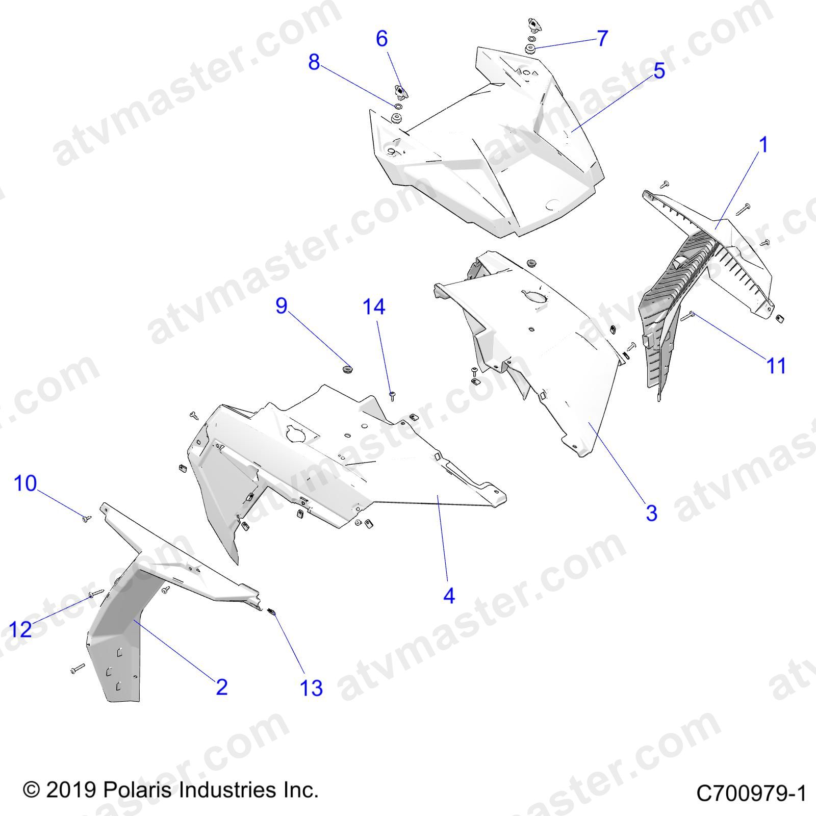 BODY, HOOD AND FRONT BODY WORK - Z23N4E99A/99B (C700979-1)