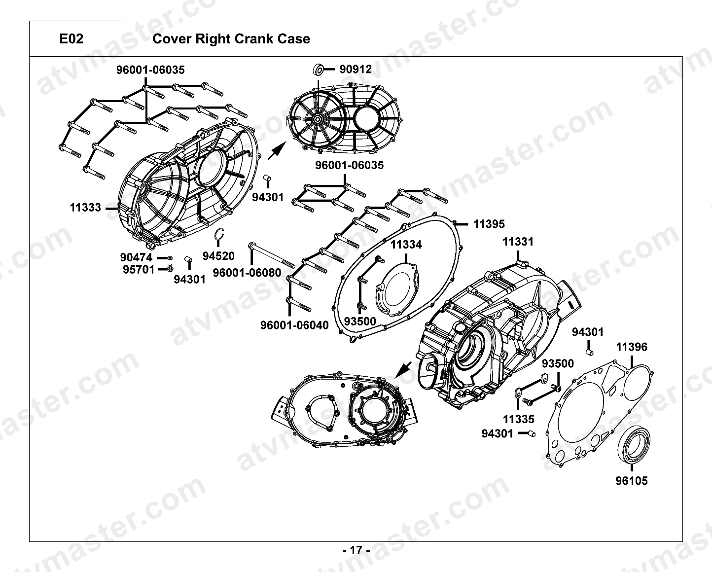 Cover Right Crank Case