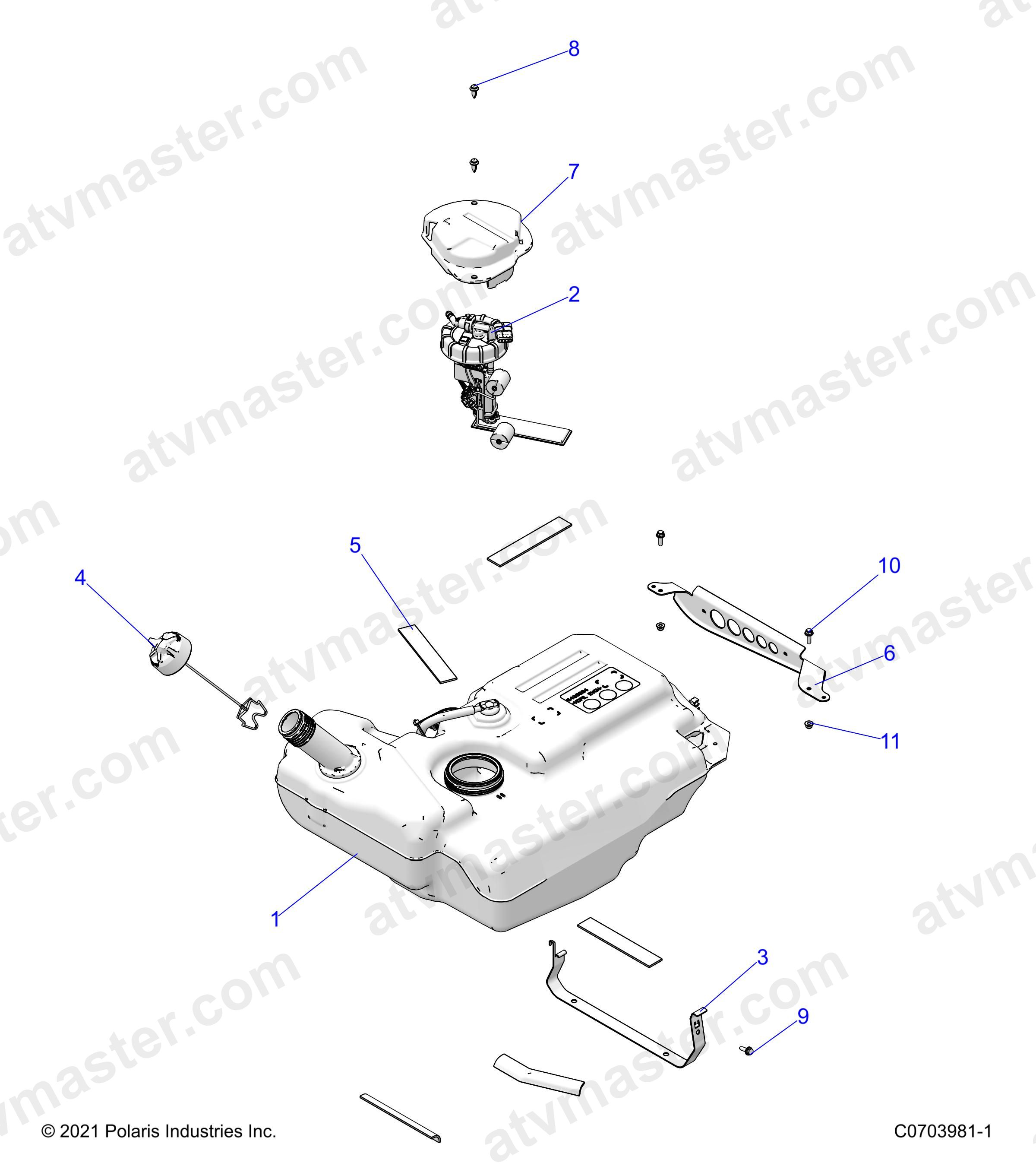 FUEL SYSTEM, TANK - Z24NEE99A2/B2 (C0703981-1)