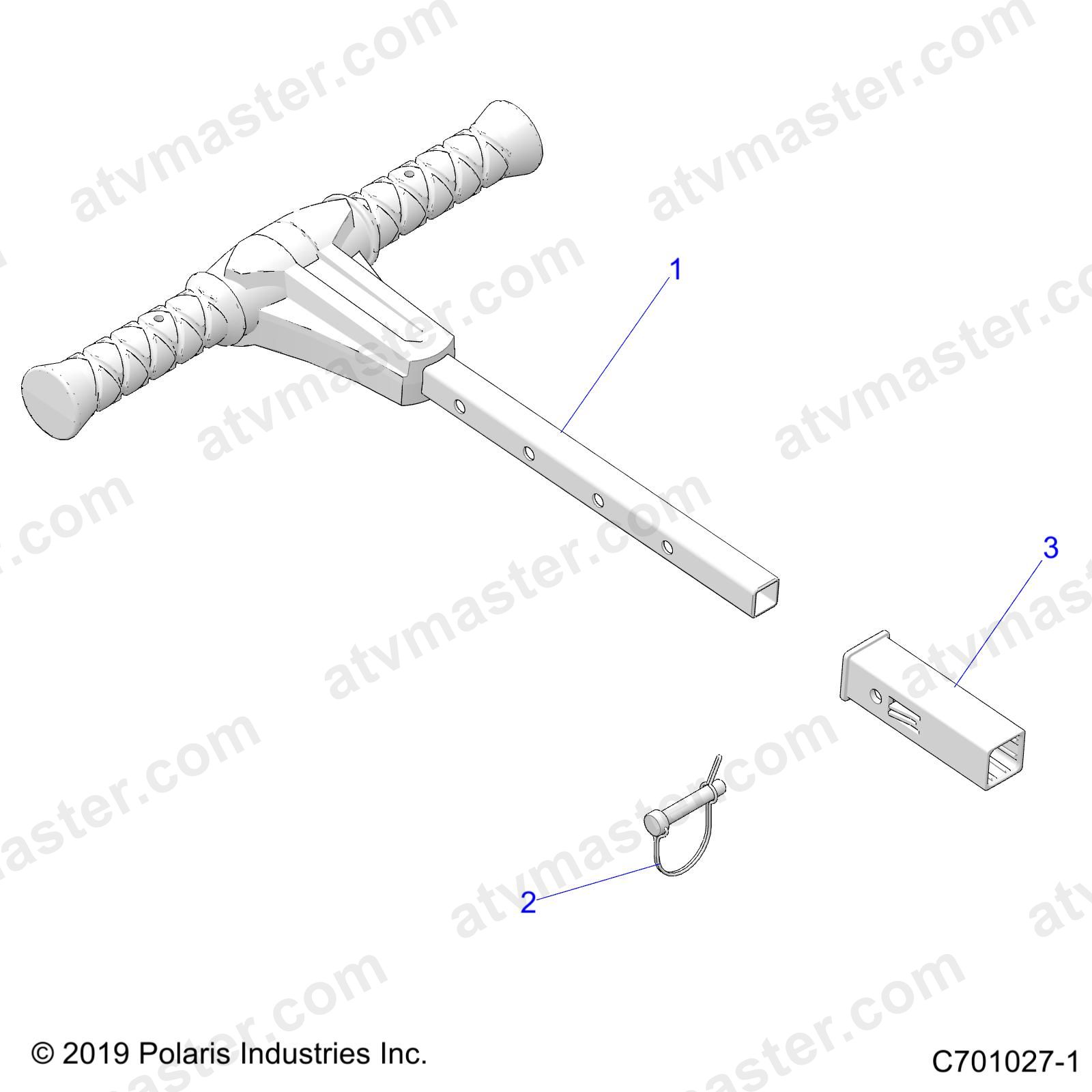 BODY, GRAB BAR, PASSENGER - Z23NAE99A/99B (C701027-1)