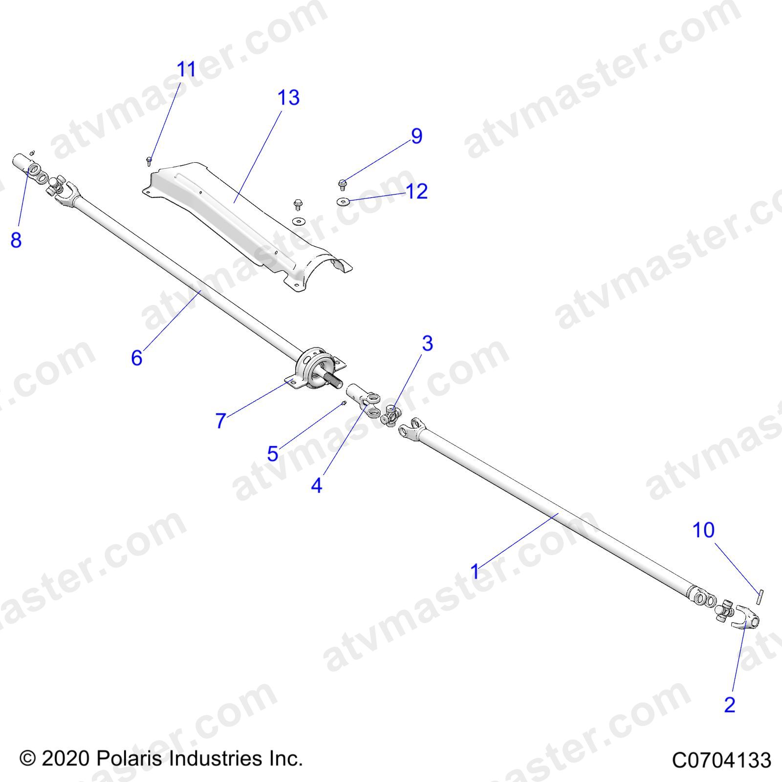 DRIVE TRAIN, PROP SHAFT - Z23N4E99A/99B (C0704133)
