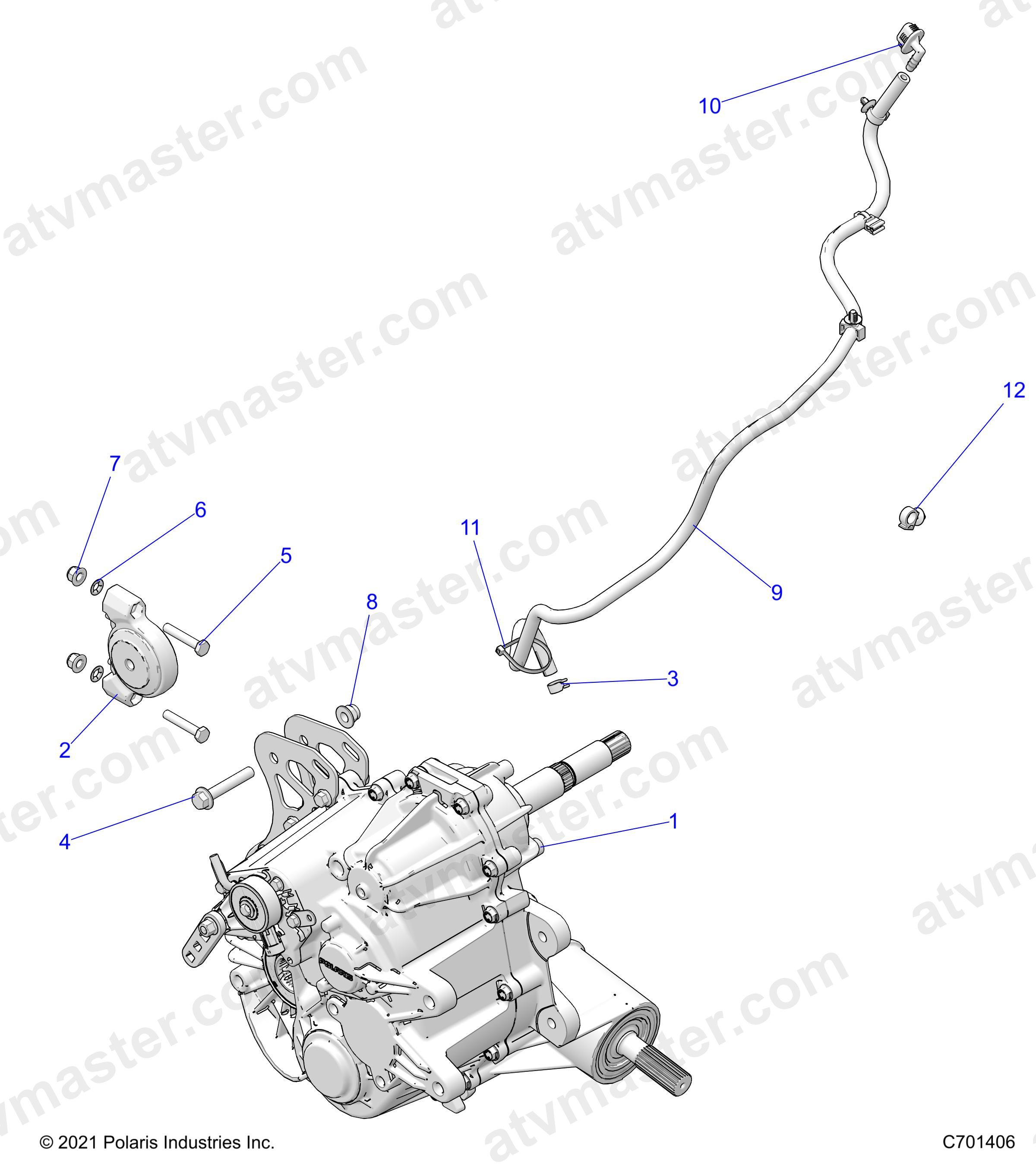 DRIVE TRAIN, MAIN GEARCASE MOUNTING - Z23N4E99A/99B (C700275-2)